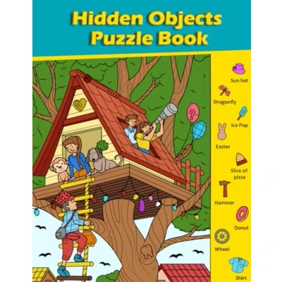 Bild av Hidden Objects Puzzle Book: Kids Search, Find, and Seek Activity Book, Ages 4, 5, 6 upwards I Spy With My Little Eye Fun Book