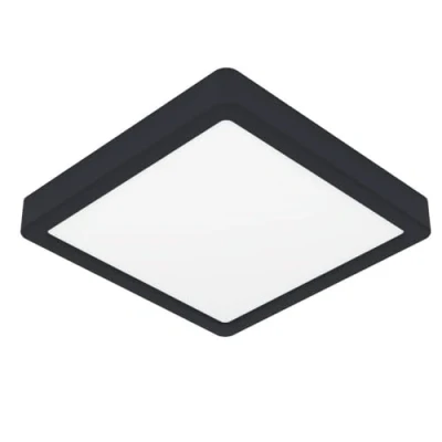 Bild av EGLO Connect.Z Smart Home LED Taklampa För Badrum Fueva 6 Z, Zigbee, App Och Alexa Röststyrning, Varmvit Kallvit, RGB, Dimbar Badrum, Svart, IP44, 22X22 Cm