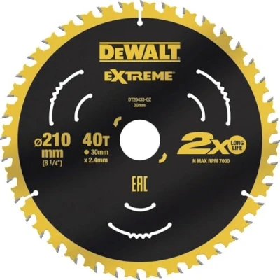 Bild av Dewalt DT20433 QZ sågblad 210 x 30 2,4mm Zähneanzahl: 40 1 styck