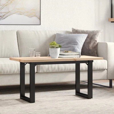 Bild av Soffbord O ram 90x40x45,5 cm massiv furu och stål