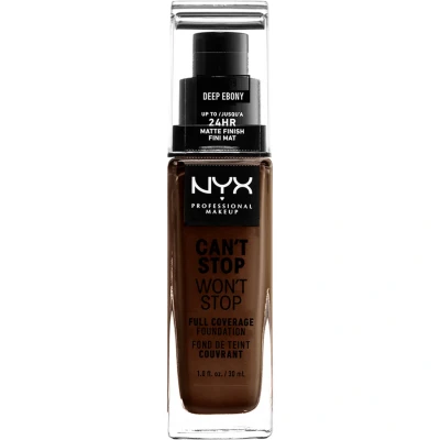 Bild av Nyx Professional Makeup CAN&#039;T STOP WON&#039;T Foundation Foundation, Storlek: 30 ml, 25 deep ebony