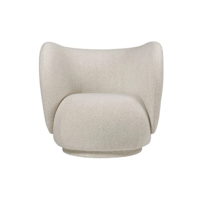 Bild av Ferm Living Rico Lounge Chair Fåtölj Soft Bouclé Off white/Sand W87 x H76,5 D76 SH41 cm