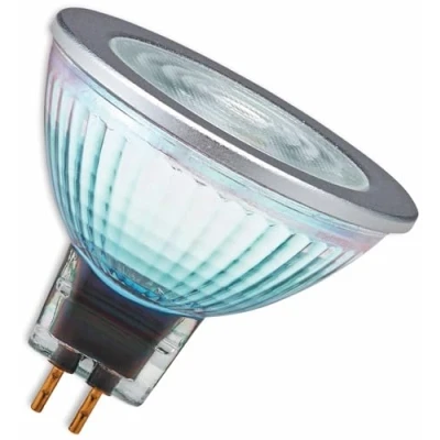 Bild av OSRAM dimbar MR16 LED reflektor lampa med GU5.3 bas, varm vit (2 700 K), glaspunkt, 8 W, ersättning för 50 W reflektorlampa, SUPERSTAR 12 V