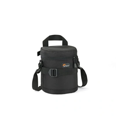 Bild av Lowepro LP36305 0WW, 11 x 14 cm linsfodral med avtagbar axelrem, passar standard zoomlins, vidvinkellins, för professionella fotografer, svart