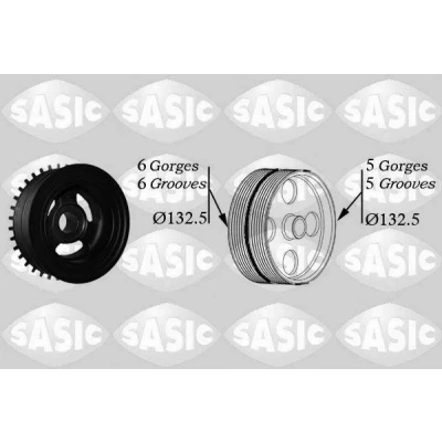 Bild av SASIC 2156068 Poulie Damper FORD: Focus 2, C Max, VOLVO: C30, S40 II, V50