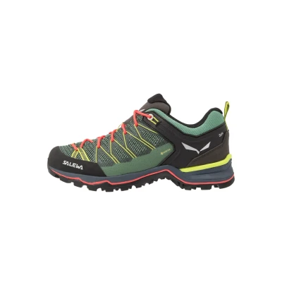 Bild av Salewa MTN Trainer LITE GTX Hikingskor, Storlek: 39, Feld green/fluo coral Konstmaterial/textil