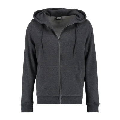 Bild av Urban Classics Basic Tröja med dragkedja, Storlek: Small, Charcoal