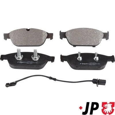 Bild av JP GROUP 1163613610 Jeu de plaquettes frein Essieu avant contact signal d&#039;usure inclus AUDI: A6 C7 Avant, A7 Sportback, Berline