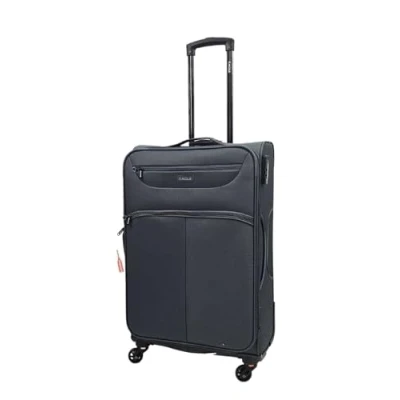 Bild av Lätt mjuk Resväska 4 hjul semester bagage resa TSA kabinuppsättning, Grå, M 26&quot;,