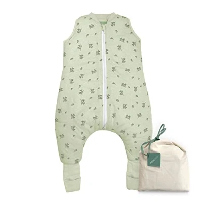 Bild av molis&amp;co Babysovsäck med fötter och strumpor, 2,5 tog klassning, perfekt för användning under vinter mellansäsong, 100 % ekologisk bomull (GOTS), 4 År