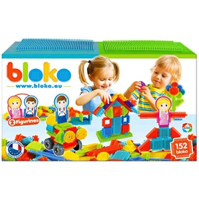 Bild av BLOKO 503625 150 set med 2 spelplattor och familjefigurer, från 12 månader, flerfärgad