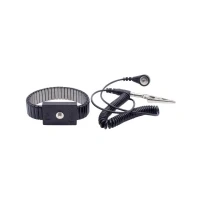 Bild av Quadrios ESD håndledsbånd Sort Trykknap, 4 mm
