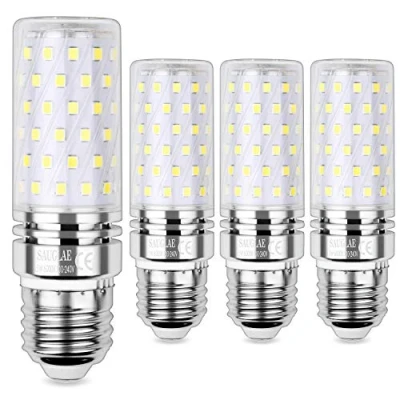 Bild av SAUGLAE LED majslampor 15 W, 120 W glödlampor ekvivalent, 6 000 K dagsljus vit, 1 700 lm, E27 stor Edison skruv glödlampor, paket med 4