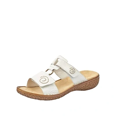Bild av Rieker damtofflor V69N2, kvinnor slip on, vit 80, 38 EU