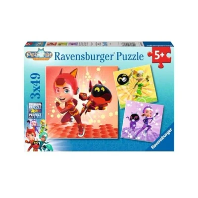 Bild av Ravensburger Kinderpuzzle 05727 Matt, Jia und Emma 3x49 Teile Petronix Puzzle für Kinder ab 5 Jahren