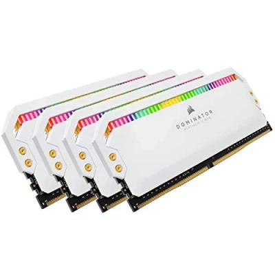 Bild av Corsair Dominator Platinum RGB DDR4 3200 32GB CL16 Quad Channel (4 pcs) Intel XMP Vit med