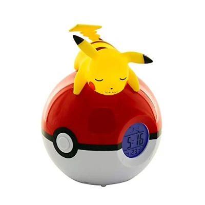 Bild av Pokémon Pikachu Radio upplyst väckarklocka, unik, 811354, gul, 12 x H15 11,5 cm (Förpackningen kan variera)