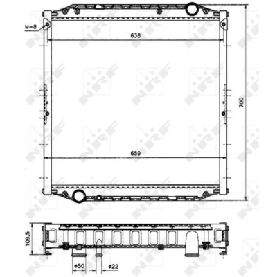 Bild av Kylare, motorkylning NRF 51569A