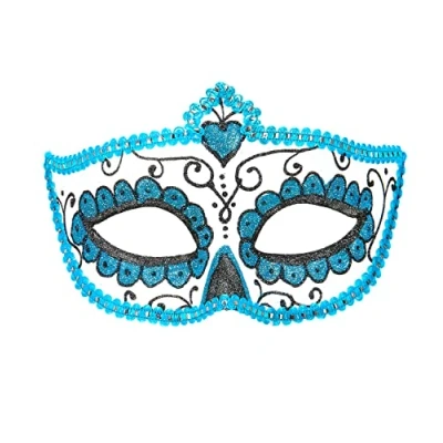 Bild av W WIDMANN MILANO Party Fashion 03851 Ögonmask Dia de los muertos med glitter, dödas dag, maskboll, temafest, karneval, halloween