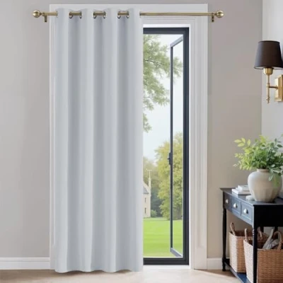 Bild av PONY DANCE gardiner ogenomskinlig öljettgardin 1 styck gardin termiska för sovrum/vardagsrum, B 132 cm