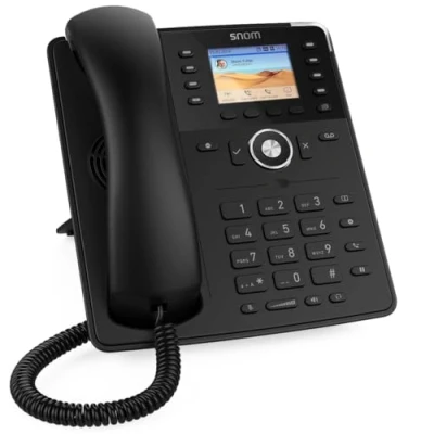 Bild av Snom D735 IP telefon, SIP bordstelefon (högupplöst grafisk 2,7 tums TFT skärm, 32 självmärkande funktionstangenter (8 fysisk), svart, 0004389