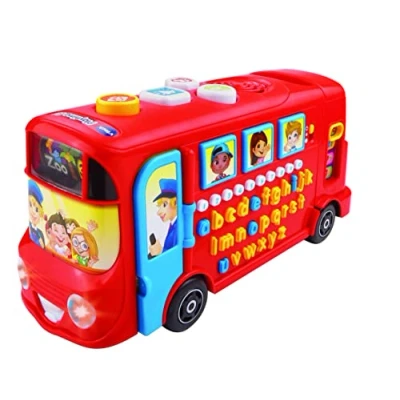 Bild av Vtech 150003 Playtime buss pedagogiskt spelset, lärande leksak med foniska ljud, bokstäver, ordförråd, siffror och räkning, lämplig för 18 månader, 2 3 4 5 år gamla pojkar flickor