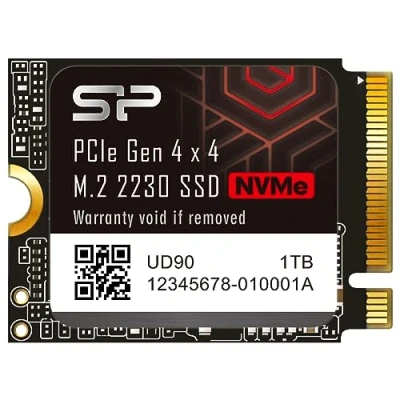Bild av Silicon Power 1 TB UD90 2230 NVMe 4.0 Gen4 PCIe M.2 SSD R/W upp till 5 000/3 200 MB/s Solid State Drive kompatibel med Steam Deck (SU01KGBP44UD9007MM)