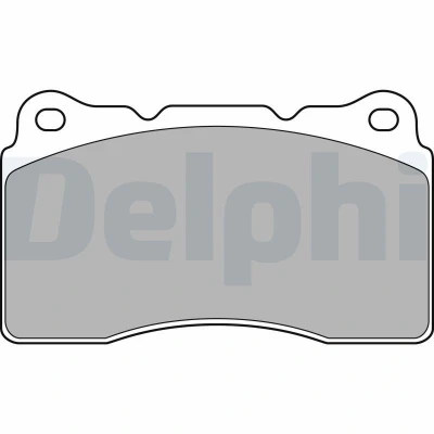 Bild av DELPHI LP1944 Jeu de plaquettes frein non préparé pour indicateur d&#039;usure avec tôle anti bruit sans accessoires RENAULT: Megane 3 Coupe, 4