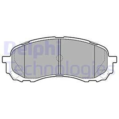 Bild av DELPHI LP2128 Jeu de plaquettes frein avec indicateur d&#039;usure tôle anti bruit accessoires SUBARU: Impreza III 5 portes