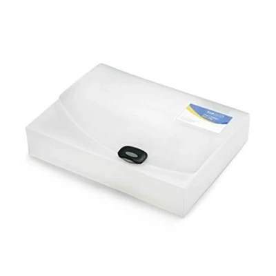 Bild av Rapesco 0714 Box File/Rigid Wallet, 60 mm Capacity for up to 600 Pages, A4, Clear