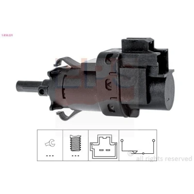 Bild av EPS 1.810.231 Interrupteur des feux de freins mécanique Made in Italy OE Equivalent FORD: FIESTA 5, C Max, Focus 2, VOLVO: S40 II, XC70 II Break