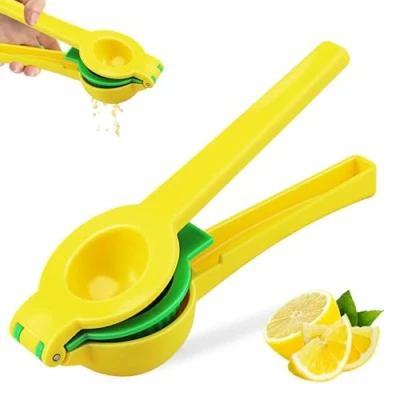 Bild av 7,3 cm citronpress handpress och limepress, handjuicepress, manuell press lime, citronpress, för maximal juicepress, lätt att rengöra