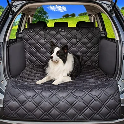 Bild av Meadowlark® skydd för bagageutrymme hundar vattentätt! Bagageutrymme, hundtäcke bil, kombi, van och SUV, bagagefilt hunden med sidoskydd stötskydd, extra tjockt vadderat!
