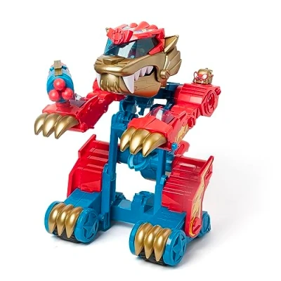 Bild av SUPERTHINGS Wild Tigerbot Transformable Tiger Robot. Robot förvandlas till ett fordon. Inkluderar 1 Kid och exklusiva SuperThing