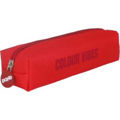 Bild av Dohe Enkelt skolpennfodral 1 fack, rektangulärt multifunktionspennfodral, 21x6x6 cm, dragkedja, tillverkad av slitstark polyester COLOR VIBES Lila