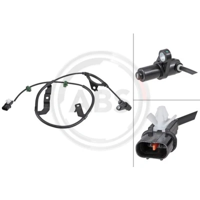 Bild av A.B.S. 31911 Capteur ABS passif 900 noir MITSUBISHI: L200 / Triton IV Pick up