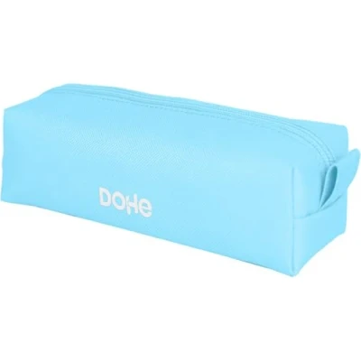 Bild av Dohe Enkelt skolpennfodral 1 fack, rektangulärt multifunktionspennfodral, 21x5x6 cm, dragkedja, tillverkad av slitstark polyester SERENITY Blue