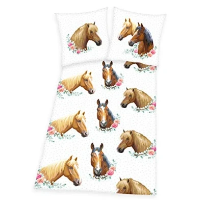 Bild av Herding Young Collection sängkläder uppsättning, cotton, vit, 80 x cm, 135 200 cm