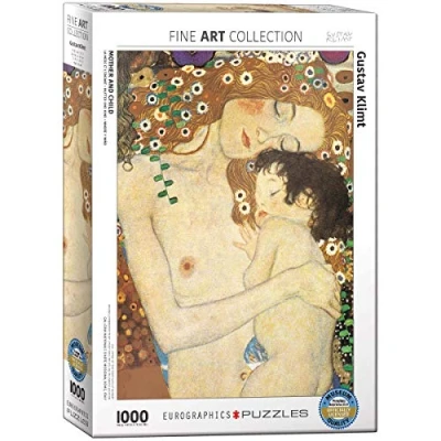 Bild av Eurographics 6000 2776 mor och barn (detalj) av Gustav Klimt pussel, Various, 48 x 68 cm