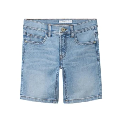 Bild av Name it kids pojkar Nkmsilas slim L DNM shorts 3339 Is Tb, Ljusblå denim, 116