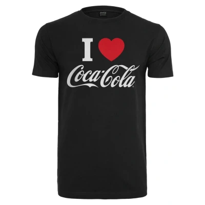 Bild av Merchcode COCA COLA I LOVE COKE Tshirt med print, Storlek: 5XL, Black