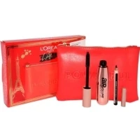 Bild av L OREAL SET (BLACK AIR VOLUME MEGA MASCARA + LE KHOL MIDNIGHT BLACK 101 PÅSE)