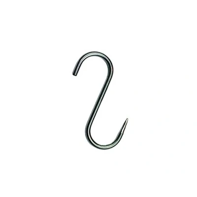 Bild av köttkrok slaktarkrokar rökkrokar vildkrokar rostfritt stål krokar öringkrok S krokar, önskan: 120/5 mm, styck: 10 stycken