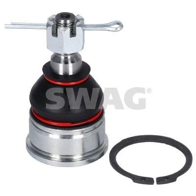 Bild av SWAG 85 94 2154 Rotule de suspension Essieu avant gauche, inférieur, droit avec ecrou crénelé 16 pour bras oscillant transversal