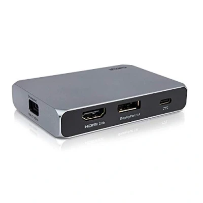 Bild av CalDigit USB C Gen 2 SOHO Dock med 10 Gbit/s upp till 4K 60 Hz, HDMI 2.0b, DisplayPort 1.4, Gbit A och C, UHS II Micro SD kortläsare, genomströmnings laddning, 100 W
