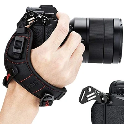Bild av JJC Spegelfri kamera handrem armband kompatibel med Nikon Z7 II Z6 Sony A1 A7C A7III A7II A7RIII A7RII A7SII A9 A6500 A6400 Canon EOS R5 R6 Fuji X E4 T3 T2 T30
