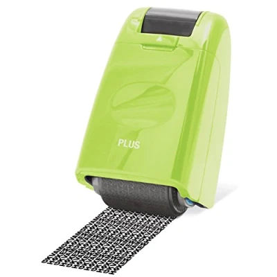 Bild av PLUS Japan, Guard Your ID Kamouflage rullstämpel i grönt, 1 st paket (1 x stämpel)
