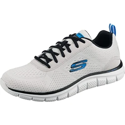 Bild av Skechers Herr Track Ripkent träningsskor, Vitt, 42 EU