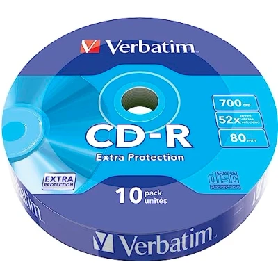 Bild av Verbatim CD R Extra skydd 700 MB tomma perfekt för foto och videoinspelning kompatibel med alla vanliga enheter paket 10 spindel