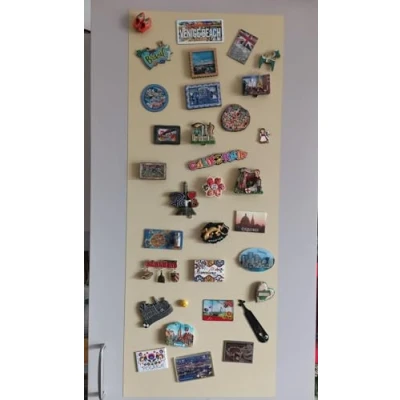 Bild av Magnetfolie självhäftande grund för magneter magnetisk tavla ferrofolie skrivbar, avtorkbar, (beige, 100 x 40 cm)